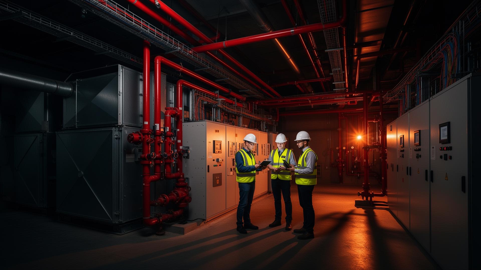 MEP engineering construction site